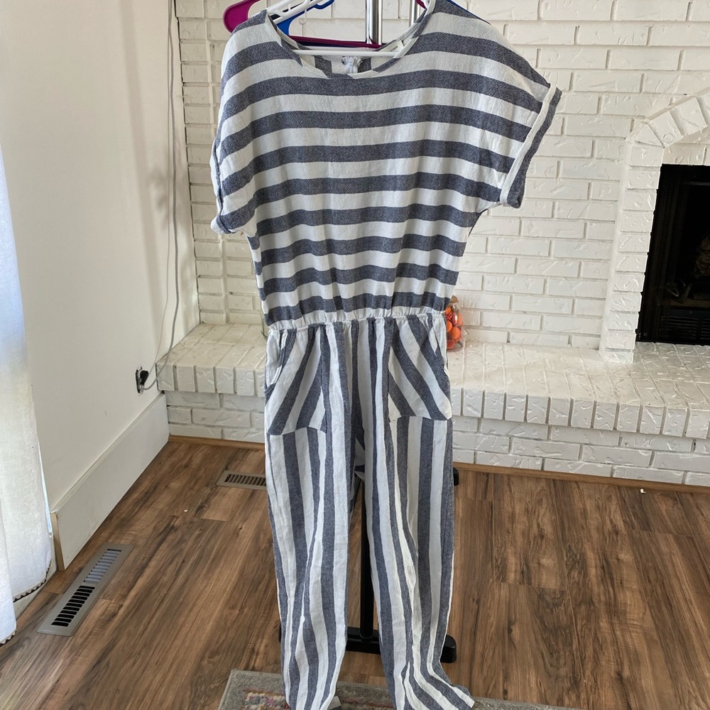 Striped jumpsuit